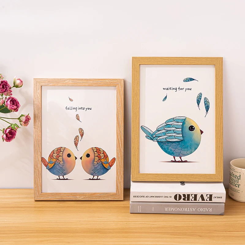 Picture Frame MDF 30X40cm 21x30cm 15X20cm A4 A8 Square Tabletop Photo Frames Wall Art Poster Display Bedroom Home Decor